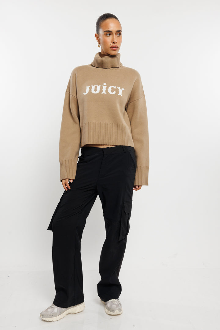 סוודר גולף Juicy Couture בצבע חום