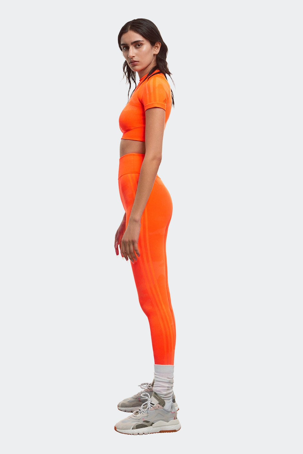 טייץ ארוך Ivp Knit Tight בצבע כתום - Adidas