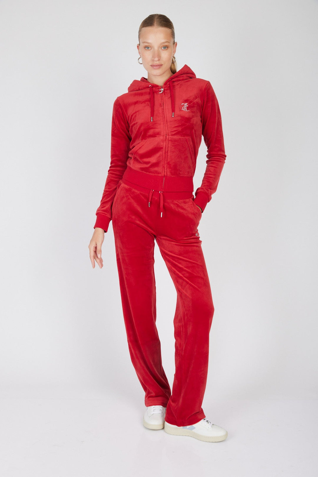 IXED CRYSTAL TRACK PANT ASTOR RED 122 - Juicy Couture