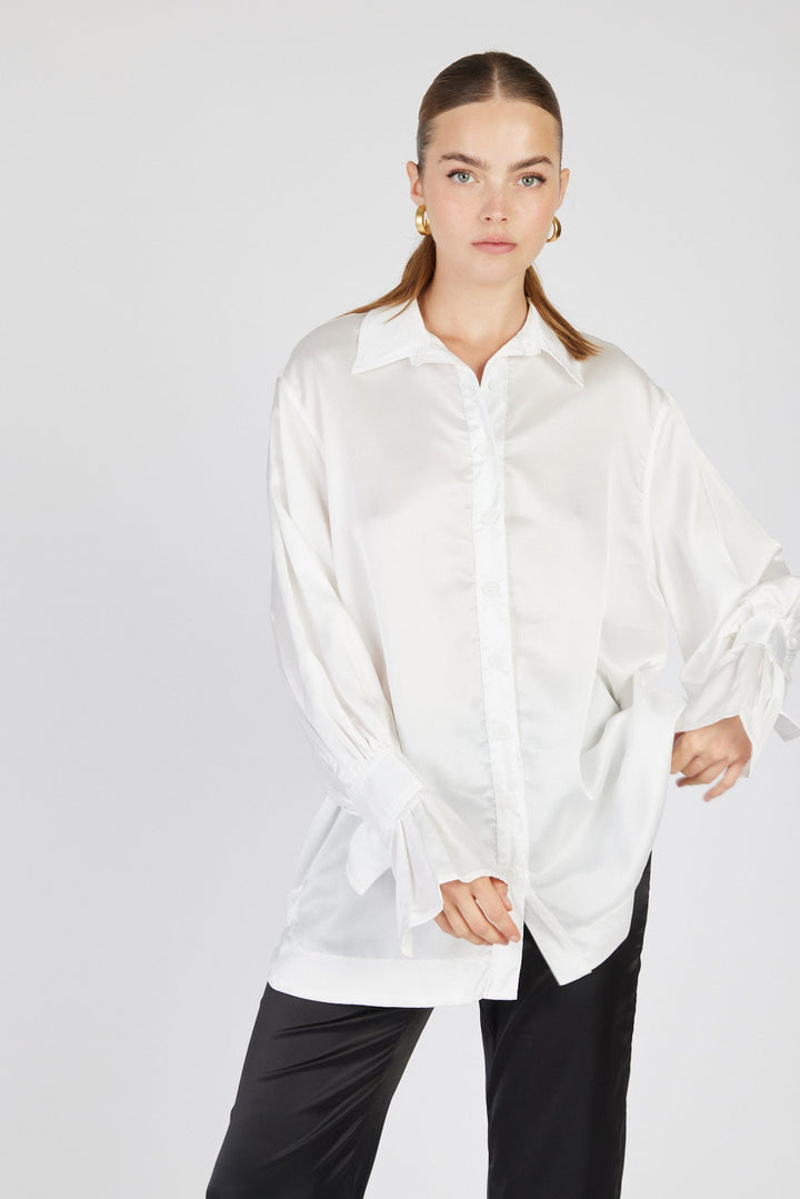 WILLA SHIRT דנה סידי WHITE 002 - Dana Sidi